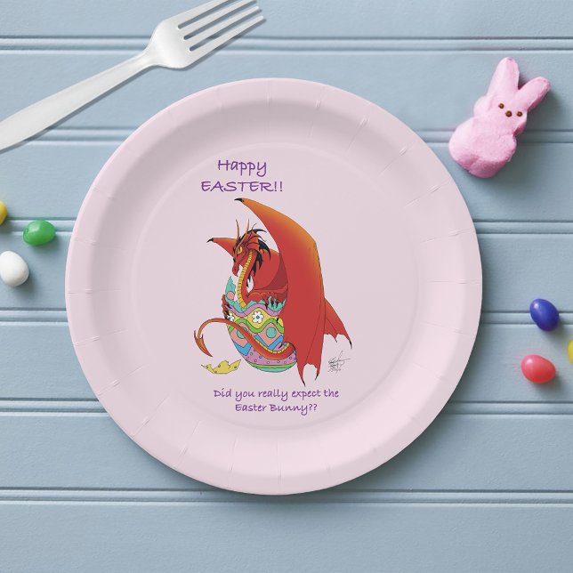 Ostereier Roter Drache Pappteller (Von Creator hochgeladen)
