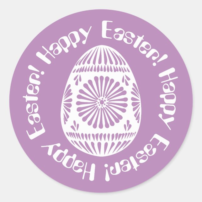 Ostereier Runder Aufkleber (Vorderseite)
