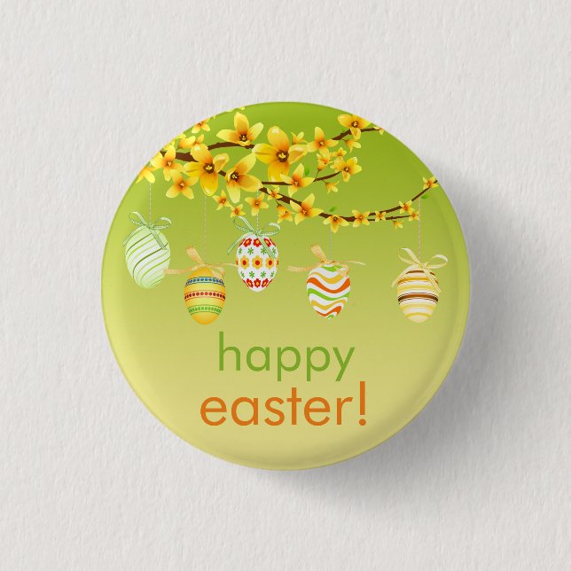 Ostereier, Schaltfläche "Forsythia Branch" Button (Vorderseite)