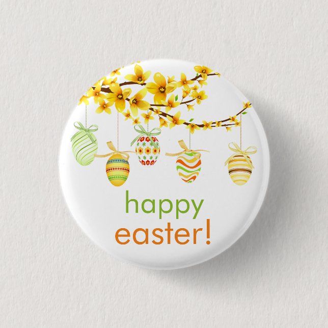 Ostereier, Schaltfläche "Forsythia Branch" Button (Vorderseite)