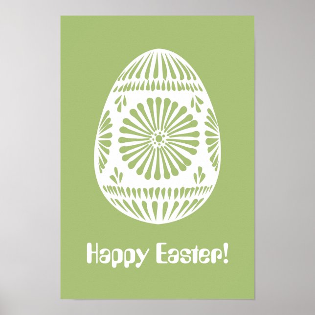 Ostereier-Sondertexposter Poster (Vorne)