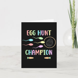 Ostereier-Such-Champion Herren Ostern Schwangersch Karte