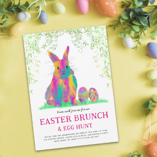 Ostereier-Suche-Brunch Rosa Süßer Hase Budget