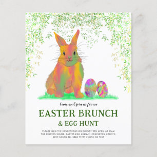 Ostereier-Suche Frühjahrs-Brunch Süßer Hase Budget
