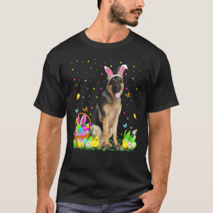 Ostereier-Suche Lustiger Deutscher Schäferhund Glü T-Shirt