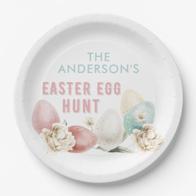 Ostereier-Suche Pappteller (Vorderseite)