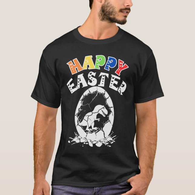 Ostereier T Rex Dino Boys T-Shirt (Vorderseite)