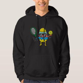 Ostereier Tennis Niedlicher Sportspieler Männer Hoodie