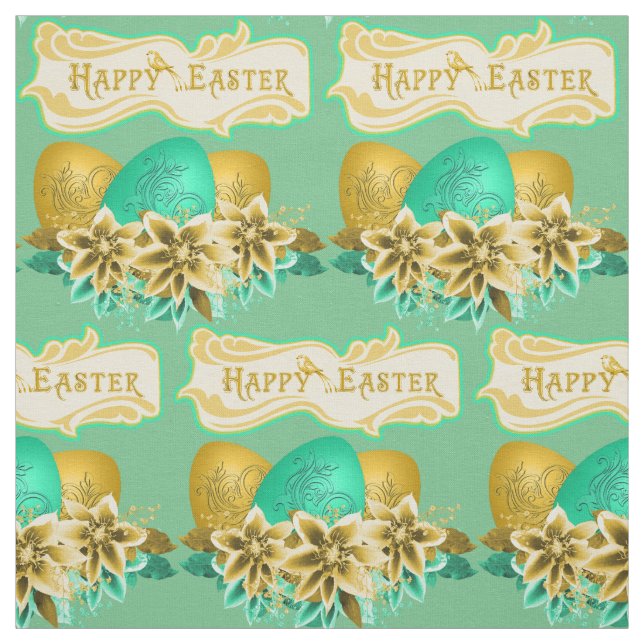 Ostereier und Blume zu Ostern 4,5" Stoff (Muster)