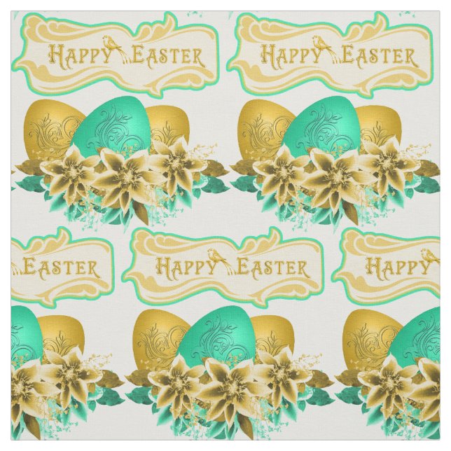 Ostereier und Blume zu Ostern 4,5" Stoff (Muster)