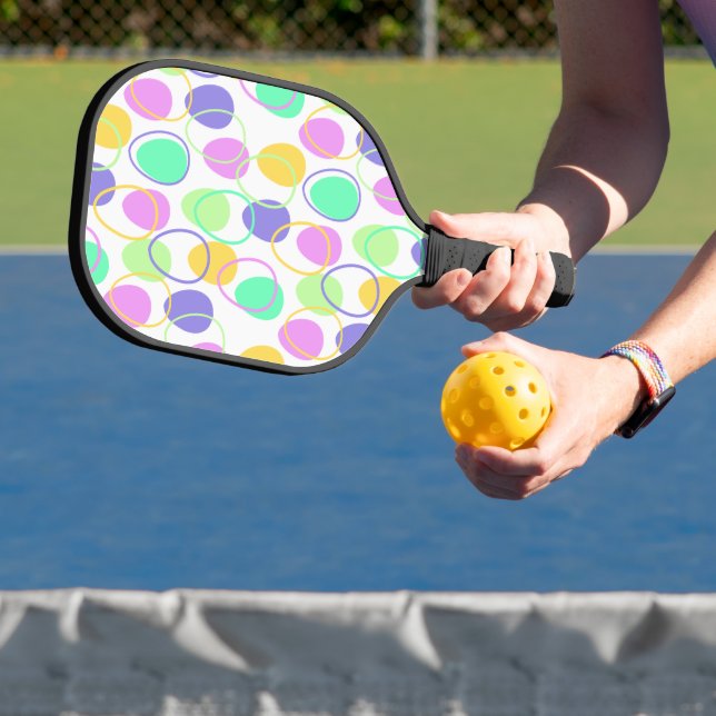 Ostereier und Konturen Pickleball Schläger (InSitu)