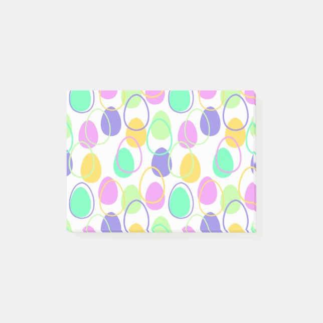 Ostereier und Konturen Post-it Klebezettel (Vorderseite)