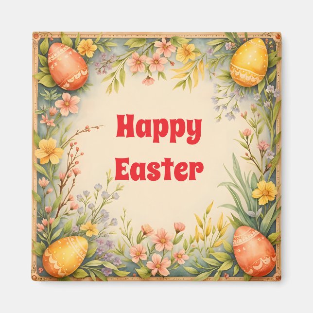 Ostereier Vintag Trendy Collection Magnet (Vorne)