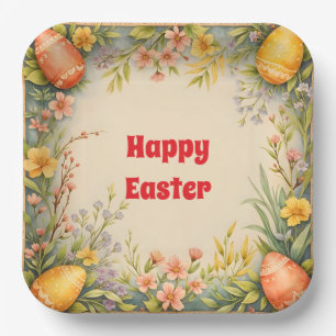 Ostereier Vintag Trendy Collection Pappteller