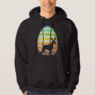 Ostereier Vintager Stil Bretagne Spaniel Dog Eas Hoodie
