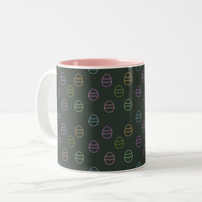 Ostereier Zweifarbige Tasse (Vorderseite Links)
