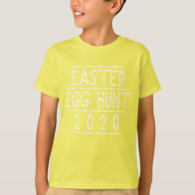 Ostereierjagd 2020 Gewittereier Typografie T-Shirt (Vorderseite)