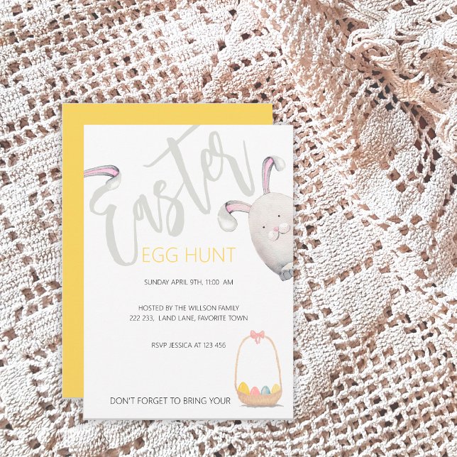 Ostereierjagd Aquarellbilder Einladung (Von Creator hochgeladen)