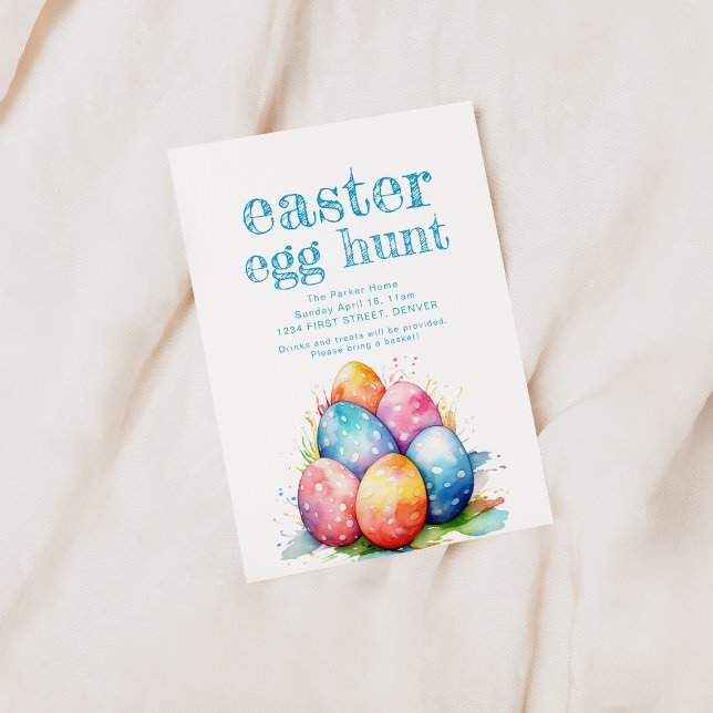 Ostereierjagd Einladung mit Korb (Von Creator hochgeladen)