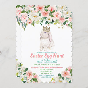 Ostereierjagd Floral Wasserfarbe Einladung