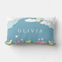Ostereierjagd, Frühlingsferien Papercut Name Lendenkissen