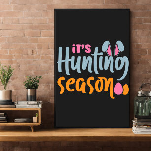 Ostereierjagd. Kaninchen Poster