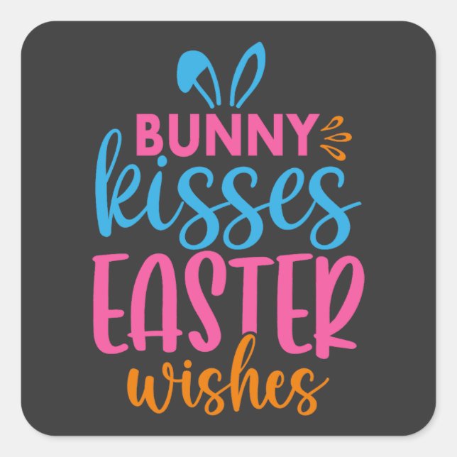 Ostereierjagd - Tier Quadratischer Aufkleber (Vorderseite)