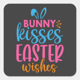 Ostereierjagd - Tier Quadratischer Aufkleber