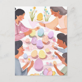 Ostereiermalerei | Handmade Watercolor Oster Feiertagspostkarte