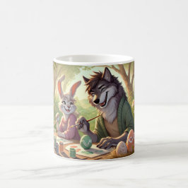 Ostereiermalerei - Wolf & Bunny Art Fun Kaffeetasse