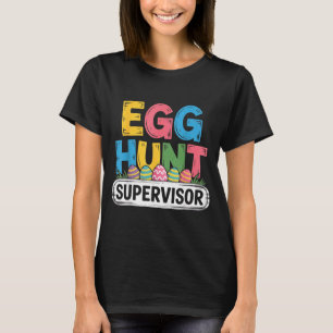 Ostereiersuche-Aufseher lustiger Osterhase Männer T-Shirt