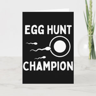 Ostereiersuche Champion Lustiger Vater Ostern Schw Karte