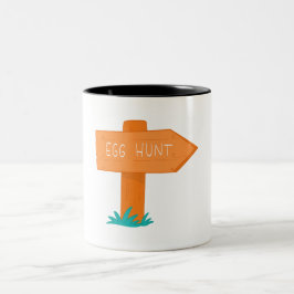 Ostereiersuche Zweifarbige Tasse
