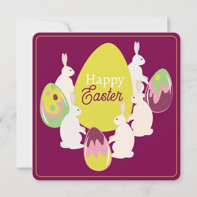 Ostereinladung. Einladung (Vorderseite)