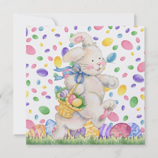 Ostereinladung (Eizelljagd?) Einladung (Vorderseite)