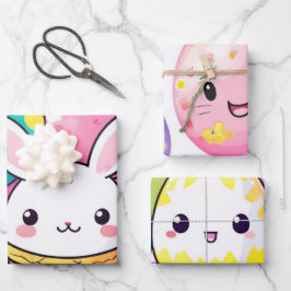 Ostereis-Wrap Geschenkpapier Set