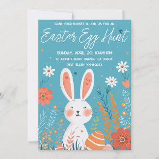 Ostereisjagd niedlicher Hase Einladung
