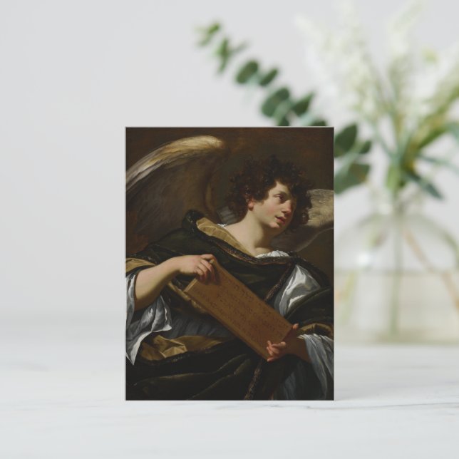 Osterengel von Simon Vouet  Postkarte (Stehend Vorderseite)