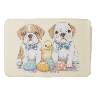 Osterenglische Bulldogs Badematte