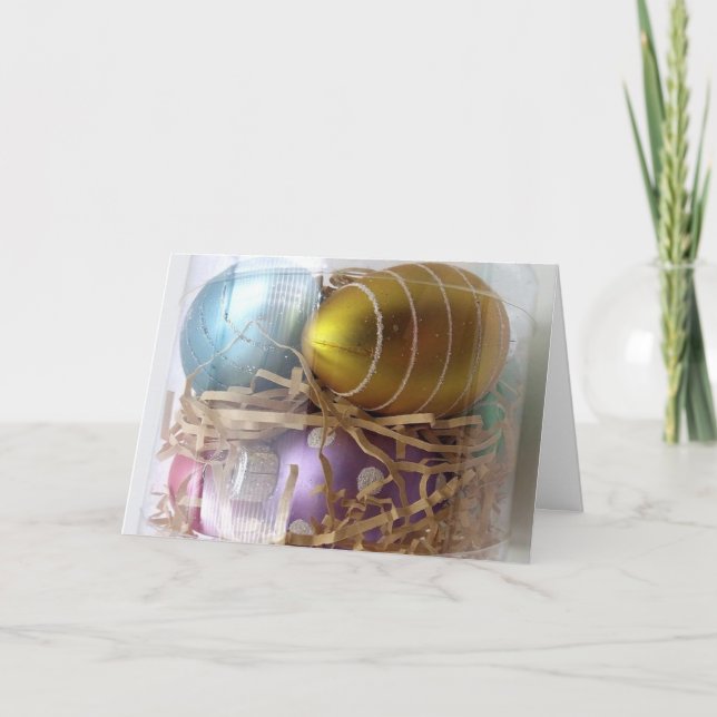 OSTERES GREETING FÜR FAMILIE UND FREUNDE KARTE (Vorderseite)