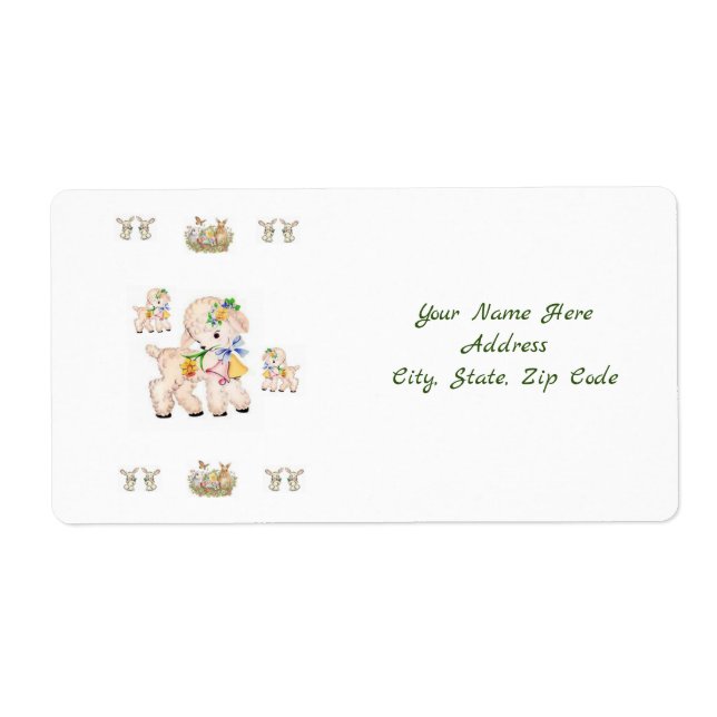 Osteretiketten (Vorne)