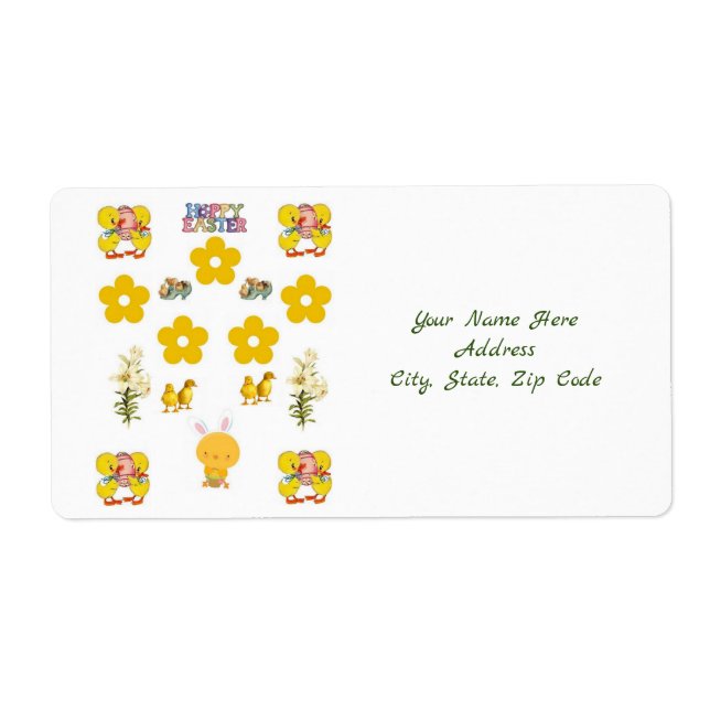 Osteretiketten (Vorne)