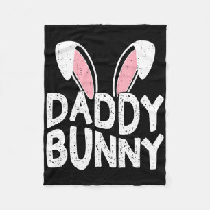 Osterfamilie passend Daddy Bunny Ohren Papa Vater Fleecedecke