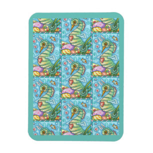 OSTERFANTASIE, FRÜHLINGSSEEPFERDCHEN-FEIERMAGNET MAGNET