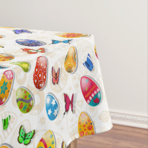 Osterfarbeier Tischdecke