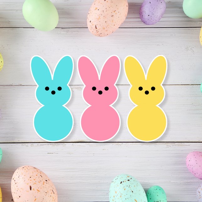 Osterfarben Pop für Vinyl-Aufkleber nach Maß gesch Aufkleber (Birthday Depot
Easter Bunnies Color Pop Custom-Cut Vinyl Sticker)