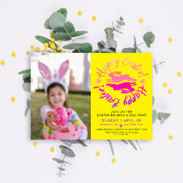 Osterfarbener Brunch Ei Hunt Bunny Foto Einladung