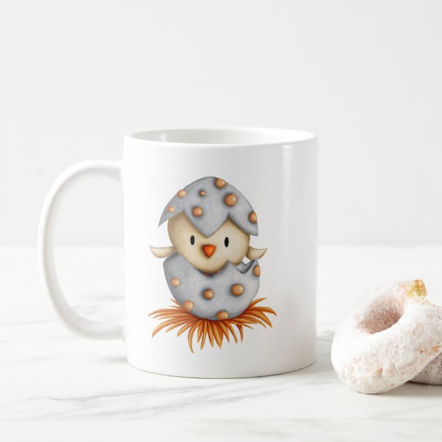 Osterfarm Chick Hatching Kaffeetasse (Mit Donut)
