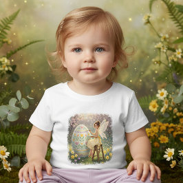 Osterfee malt Osterei Frühling Kleinkind T-shirt