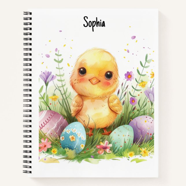 Osterfeier 2024, Individuelle Name Ostereier Notizbuch (Vorderseite)